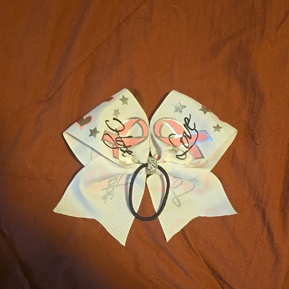 Stylish Pink and White Hair Bow for Kids - Picture 2 of 2